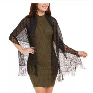 Knit Fringe Evening Wrap